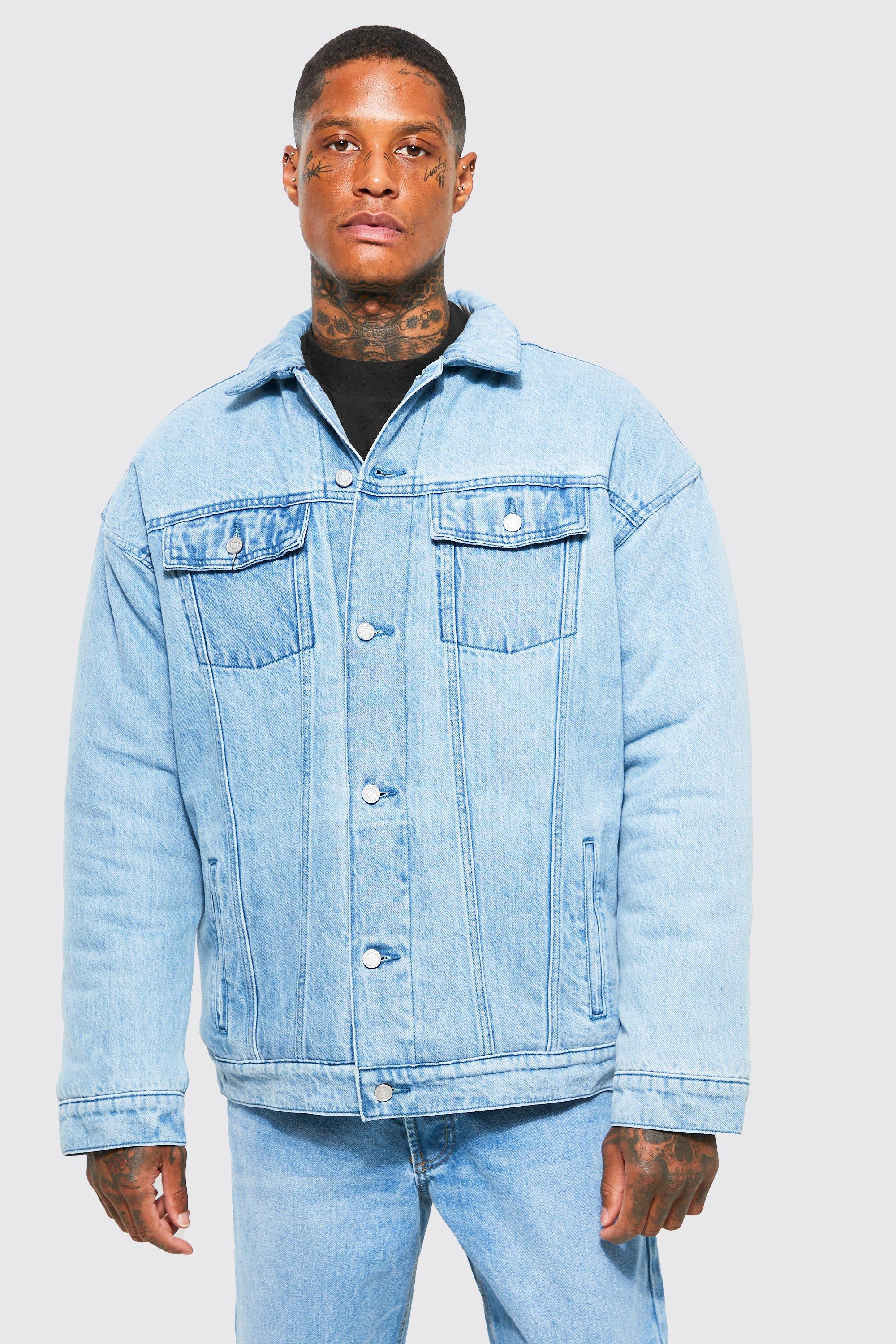 Denim store padded jacket